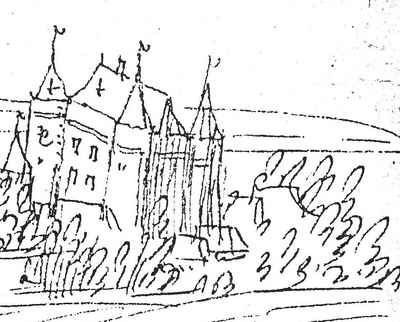 Gravure du château de Cléty